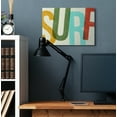 thumbnail image 2 of Stupell Industries Surf Print Modern Beach Textured Word Design Canvas Wall Art by Daphne Polselli, 2 of 6