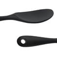 thumbnail image 3 of 8.7" Silicone Soup Ladle Spoon Wood Hand Restaurant Kitchen Scoop Utensil Cooking Supplies Black, 3 of 7