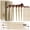 Matte white, variant on Huauoo 20Pcs Makeup Brushes Set Premium Synthetic Foundation Powder Concealer Eyeshadow Eyebrow Lip Brush Kit with Portable Brush Storage Bucket for Full Face Makeup