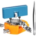 thumbnail image 1 of Kit para cambiar la pila del reloj - Abridor de caja de reloj con soporte, pinzas - Manual del usuario - Para abrir la tapa del reloj girando, 1 of 5