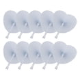 thumbnail image 2 of BKER White Heart Shape Hand Fan For Dance Photography Wedding Props Decorative Paper Plastic Folding Fan With Handle For Performances 10pcs, 2 of 5