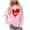 Pink, variant on SHE IS Fall Sweatshirts for Women 3xl Plus Size Hoodies for Women 4x Pullover Sweatshirts for Women Half Zip Womens Long Sleeve Tops Casual Crop My Orders Placed