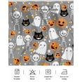 thumbnail image 5 of Halloween Little Bed Skirt Boo Grey Pumpkin Ghost Black Cat Skull Bed Skirts California King Size 18 Inch Drop, Wrap Around Dust Ruffle&nbsp;Bedskirt with Adjustable Elastic Belt for Queen Size Beds, 5 of 7