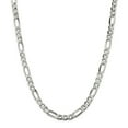 thumbnail image 2 of Sterling Silver Rhodium-plated 6.5mm Figaro Chain Necklace Size 26, 2 of 4