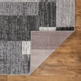 thumbnail image 4 of World Rug Gallery Modern Geometric Boxes Area Rug - Gray 2' x 7', 4 of 7