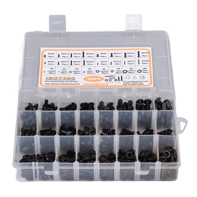Tornillo hexagonal ANGGREK M3 M4 M5 M6 Kit 600 Piezas A Prueba de Herrumbre