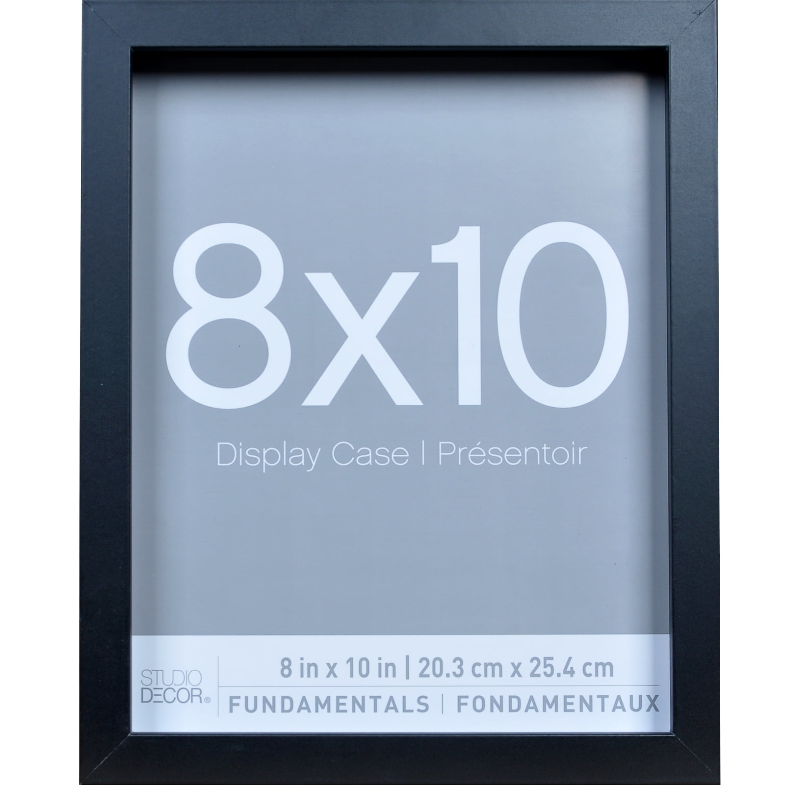 8â€ x 10â€ Black Shadow Box Picture Frame by Studio Decor - Memory Box Display Case for Keepsakes - Mementos - and Memorabilia - MDF - 3-Pack