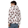 thumbnail image 4 of Kdxio Christmas Plaid Moose Print Men Hoodies Casual Hoodies for Men with Zip Pockets Full Zip Long Sleeve Sweatshirt Sports Hooded Jacket-Large, 4 of 5
