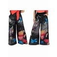 thumbnail image 2 of Women'S Summer High Waist Floral Print Loosse Wide Leg Pants with Pockets Black L, 2 of 6