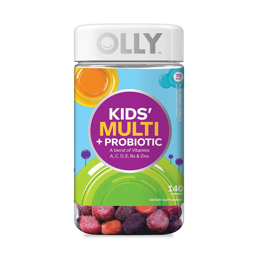 Lil' Ollys Kids' Multi + Probiotic Yum Berry Punch Vitamin Gummies (140