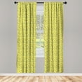 thumbnail image 2 of Ambesonne Birthday Curtains, Muffin Pattern Modern Art, Pair of 28"x84", Pale Avocado Green and Fawn, 2 of 4