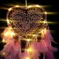 thumbnail image 5 of Wind Chimes, LED Dream Catcher, Dream Catcher Boho Style Handmade LED Light Wall Hanging Romantic Decoration, 5 of 5