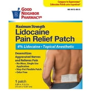 Good Neighbor Pharmacy Lidocaine Pain Relief Patch 4% 5 Pack