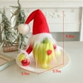 thumbnail image 2 of Christmas Gnomes Decoration Christmas Elf Decoration Indoor Christmas Decorations for Home Decor Gnomes Plush Collectible Green Beard Plush Doll Xmas Party Table Decor, 2 of 3