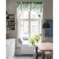 thumbnail image 4 of Green Spring Botanical Swag Valances for Windows, Small Curtains Drapes, Weeping Eucalyptus Butterfly Kitchen Window Curtains Over Sink Window Treatment Valance for Bedroom/Bathroom 56"x36", 4 of 5