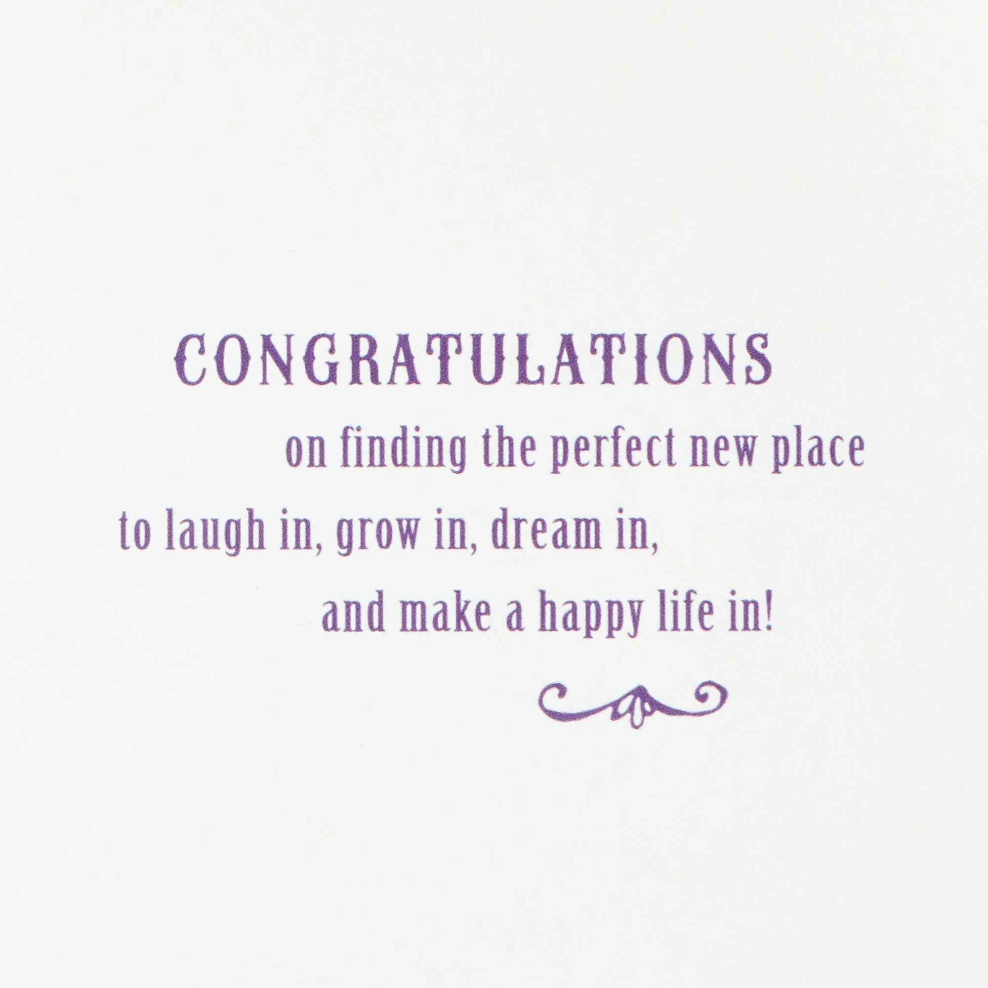 Hallmark New Home Card (Home Is Where You Hang Your Dreams)