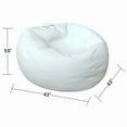 thumbnail image 2 of Covers & all Versatile Pear Shaped Bean Bag with 600 Denier Fabric UV Resistant for Lounging, Reading, or Gaming - Gray (XXL, 43 L x 43 W x 59 H inch)(Beans not included), 2 of 6