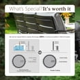 thumbnail image 2 of Alpha Joy 5 Piece Outdoor Patio Converation Set Metal Outdoor Furniture Set with Swivel Chairs & Ottomans & 5.75" Thickened Cushions, Gray, 2 of 9