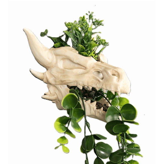 Fusion Layer 3D Dragon Head Planter Decorative Fantasy Plant Pot for Indoor Home Decor