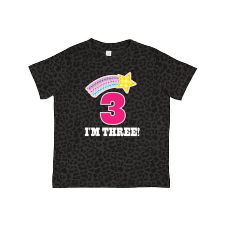 

Inktastic 3rd Birthday 3 Year Old Girls Rainbow Star Gift Toddler Toddler Girl T-Shirt