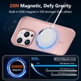 thumbnail image 3 of Strong  for iPhone 14 Pro Case, [Compatible with Magsafe][13FT  Drop Protection] Slim Translucent Matte Shockproof Case for iPhone 14 Pro Phone Case 6.1'', Pink, 3 of 14
