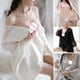 thumbnail image 3 of Women Satin Kimono Robe Lingerie Nightgown Sleepwear Silk Bathrobe Nightwear, 3 of 3