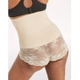 thumbnail image 2 of Maidenform High-Waist Lace Shaping Brief Nude 1/Transparent M Women's, 2 of 7