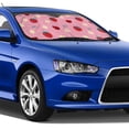 thumbnail image 5 of Kdxio Strawberry and Ladybugs Print Windshield Sun Shade,UV Rays and Sun Heat Protection,Sunshade for Car Windshield,Car Shade Front Windshield - Medium, 5 of 6