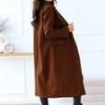 thumbnail image 4 of BEFOKA Women's Long Trench Coat Windproof Classic Lapel Slim Overcoat with Belt Cardigan Sweaters for Women 2025 Cardigan Long Sleeve Kimonoes Open Front Fall Outfits Fashion Clothes, 4 of 8