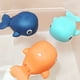 thumbnail image 2 of Baby bath water toy - 3 PCS Wind-up Whale Bath Toy, Swimming Whale Toddlers Bathtub Windup Whale Tub Toy Clockwork Whale Bathtub Toy Whale Water Toy for Boys and Girls (Deep Blue+Orange+Light Blue), 2 of 5