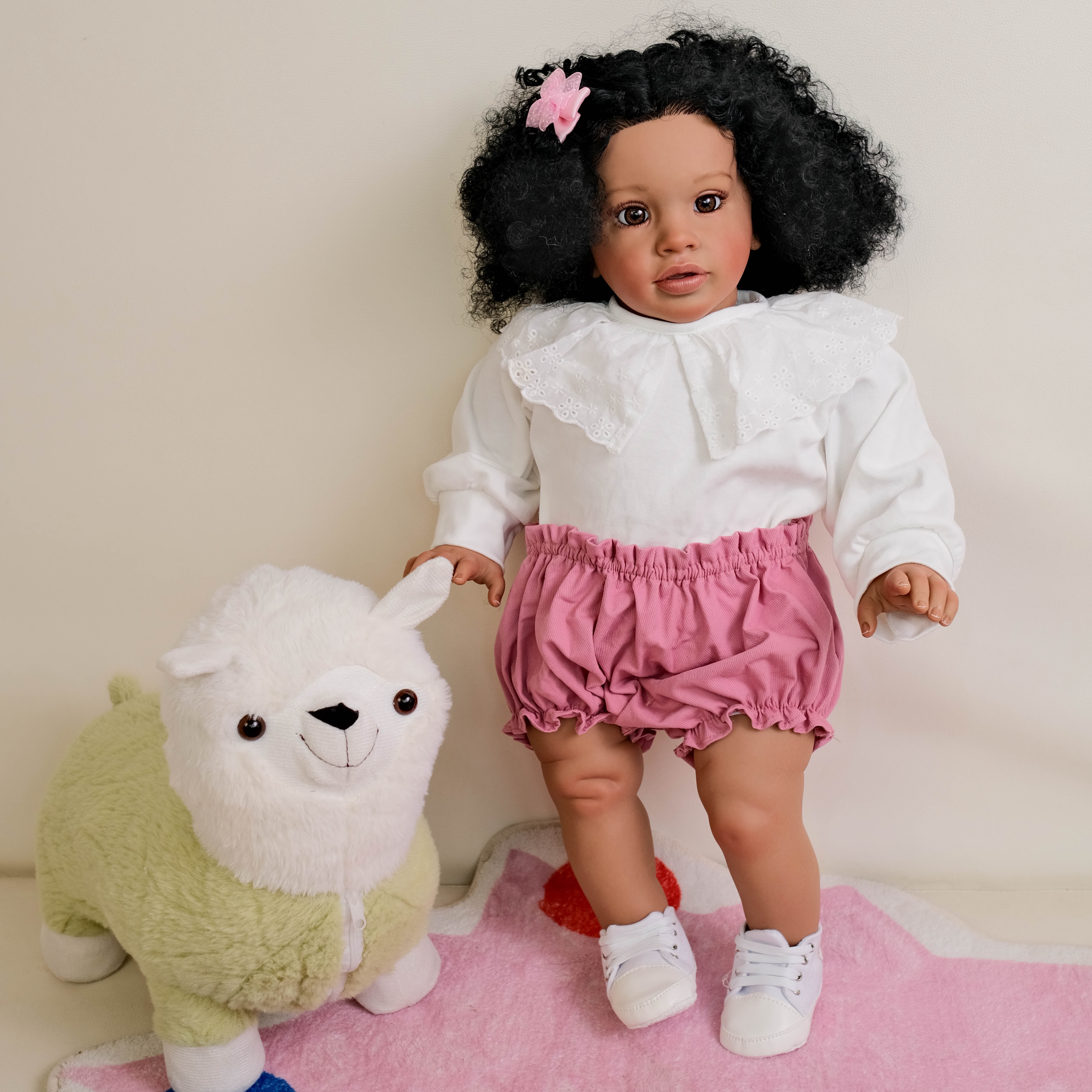 Lifelike Reborn Baby Dolls 26 inch Cloth Body African American Newborn Realistic Newborn Baby Dolls with Outfit and Gift Box for 3+ Year Old Kids