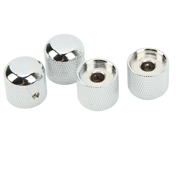 Metal Dome Guitar Knob Strong Professional 4Pcs Guitar Tone Volume Knobs for Bass