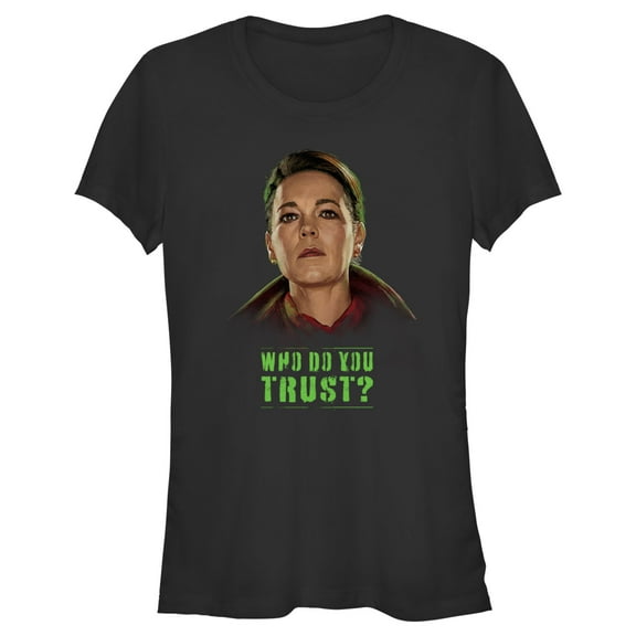 Junior's Marvel: Secret Invasion Sonya Falsworth Who Do You Trust  Graphic Tee Black Small