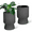 Marble Black, variant on 14.2"Tall Planters Set of 2,Indoor Self Watering Planter with Built-in Drainage and a Water Level Monitor for Patio,Porch,Living Room