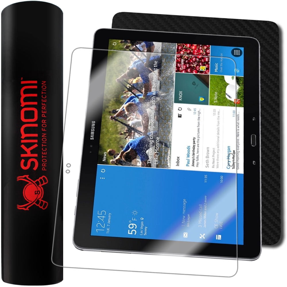 T905 Skinomi Carbon Fiber Black Skin for Samsung Galaxy Tab Pro 12.2 SM-T900