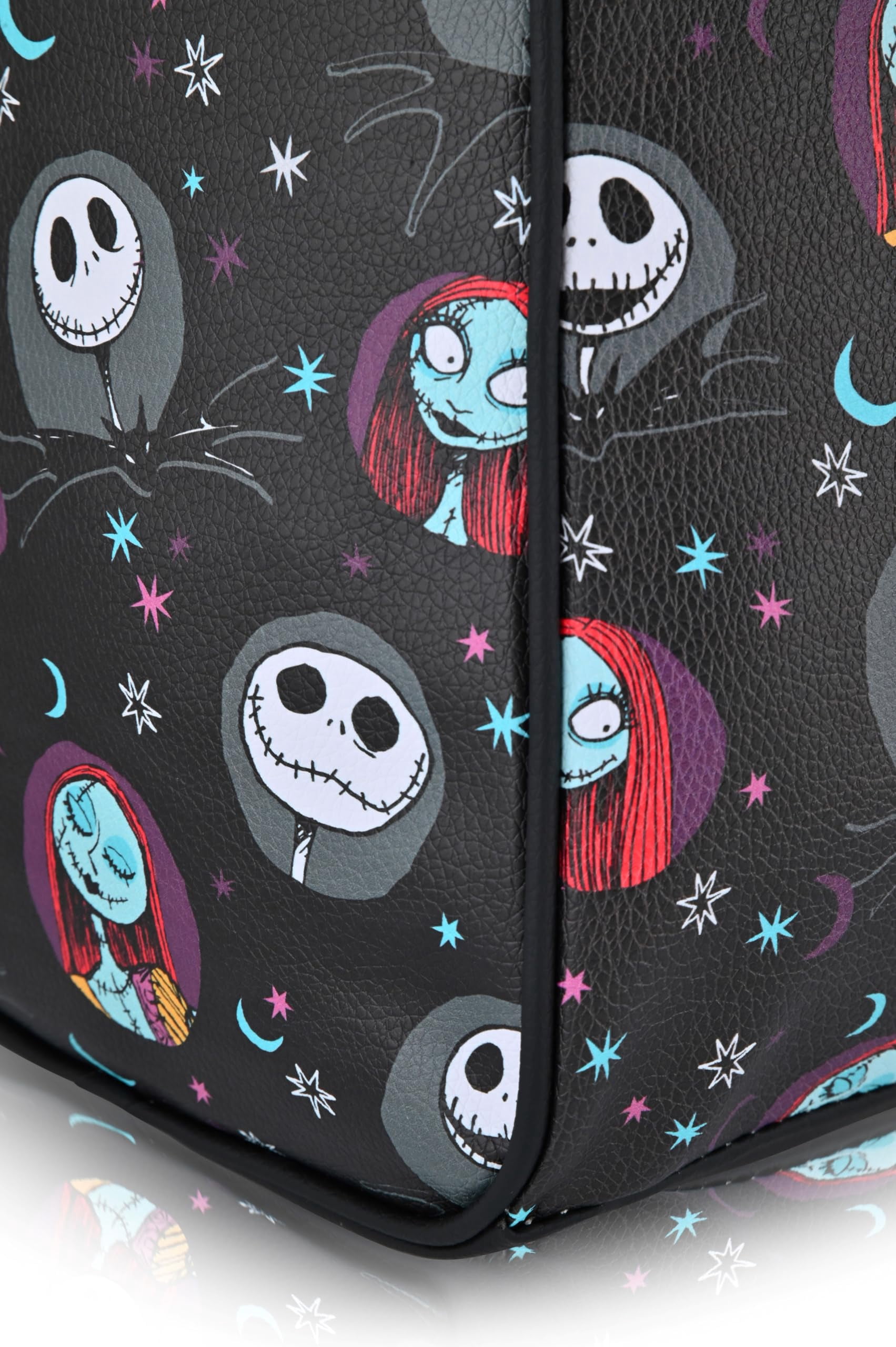 Disney Nightmare Before Christmas Duffle Bag  Jack Skellington & Sally 16" Travel Bag  Overnight Weekender Bag with Shoulder Strap  Ages 3+