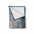 thumbnail image 2 of Winter Soft Flannel Fleece Throw Blanket, Alley in Snowy Forest Cold Freezing Weather Rural Nature Outdoors Woodland, Cozy Plush for Indoor and Outdoor Use, 50" x 70", Blue Black White, by Ambesonne, 2 of 6