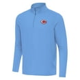 thumbnail image 2 of Men's Antigua  Powder Blue Cincinnati Reds Intent Quarter-Zip Top, 2 of 3