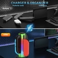 thumbnail image 3 of Base De Carga Del Controlador, Indicador De Estado LED Función De Memoria Soporte De Almacenamiento Cargador De Controlador Magnético 4 Ranuras Joypad Con Cable USB Para Uso, 3 of 7