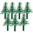thumbnail image 2 of Sprinkle Deco 12pack Evergreen Green Trees Cake / Cupake Decoration Toppers, 2 of 2