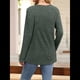 thumbnail image 4 of Suéter para Mujer, Camisetas Henley de Larga, Túnicas para Usar con Leggings, Suéteres de Cuello Redondo A . Verde S, 4 of 8