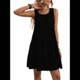 thumbnail image 3 of Vestidos de Verano para Mujer 2025, Sueltos, Informales, para Playa, Sin Mangas. Negro L, 3 of 10