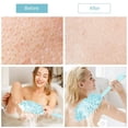 thumbnail image 2 of Anti-Slip Long Handle Back Scrubber, Soft Bath Sponge Shower Brush for Women Men Body Cleaning,Blue, 2 of 6
