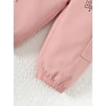 thumbnail image 5 of Newborn Baby Girl Clothes "Brooklyn" Letter Printed Round Neck White Top + Pink Pants Set 2PCs Infant Outfits, 5 of 5