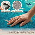 thumbnail image 6 of ODIKA 5'x7' Washable Area Rug Non-Slip, Low Pile, Stain Resistant Coral Ocean Design with Octopus Sea Life Motif Fish and Turtle Scene for Guest Room, Lounge, Apartment, 6 of 7
