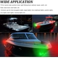 thumbnail image 3 of LED Boat Navigation Lights Waterproof Marine Bow Stern Deck Lights with Chrome Bezels 3 Piece Set, 3 of 5