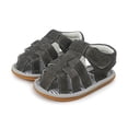 thumbnail image 6 of Zwiiyzr Unisex Baby First Walking Shoes 0-15 Months Infant Slingback Sandals Newborn Summer Soft Shoes Children Non-Slip Toddler Shose Black, 6 of 8
