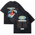 thumbnail image 2 of Magdalena Bay Dirtyfit T-shirt Short-Sleeved Washed Denim Fashion Loose Summer Cotton Stylish Design Tee, 2 of 8