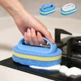 thumbnail image 7 of Uutvmp Handle Brush Cleaning Brush, Multifunctional Brush Bathroom Bathtub Brush, Sponge Scrub Pak Clean Brush Kitchen Bathroom Cleaning Stain Removal, 7 of 7