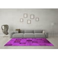 thumbnail image 3 of Ahgly Company Indoor Round Persian Purple Bohemian Area Rugs, 4' Round, 3 of 4